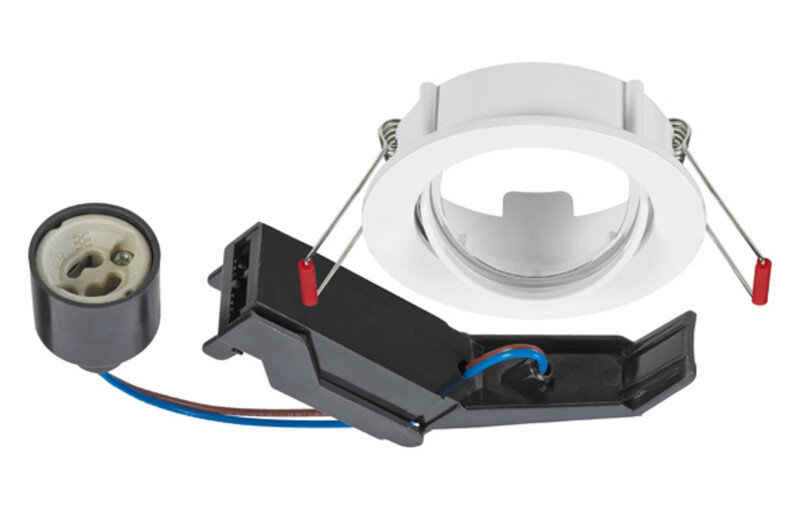 sylvania Downlight inset trend 75 swing ip23 75 round no lamp wh