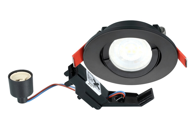 sylvania Downlight inset trend 75 swing ip44 75 round no lamp bl
