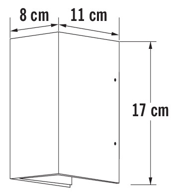 konstsmide Seinävalaisin ulko cremona 7940-310 ip54 2x3w alu