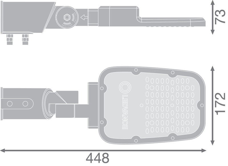 ledvance Katuvalaisin streetlight eco sl area 45w/730 rv20st 5850lm