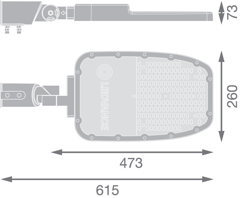 ledvance Katuvalaisin streetlight eco sl area 90w/730 rv35st 11700lm