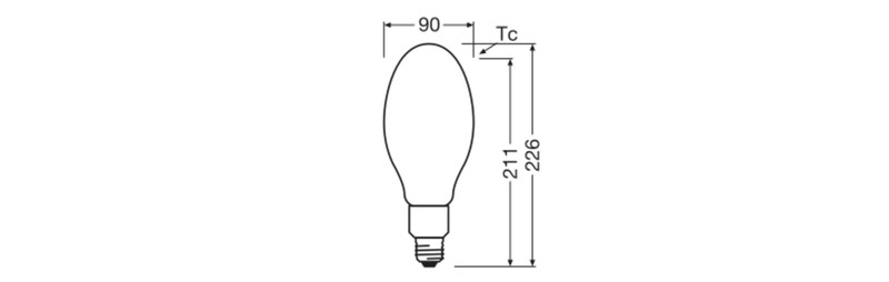 ledvance Ympärisäteilevä lamppu hql fil p 32w/840 6000lm e27