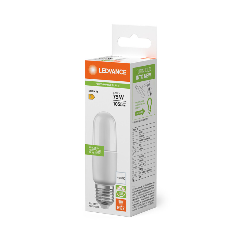 ledvance Led-lamp superior stick 9w/840 1050lm e27 op