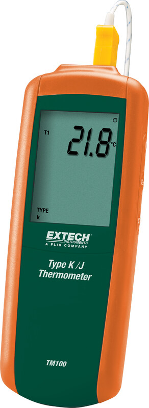 extech Lämpömittari extech tm100 j/k-tyypin lämpömittari