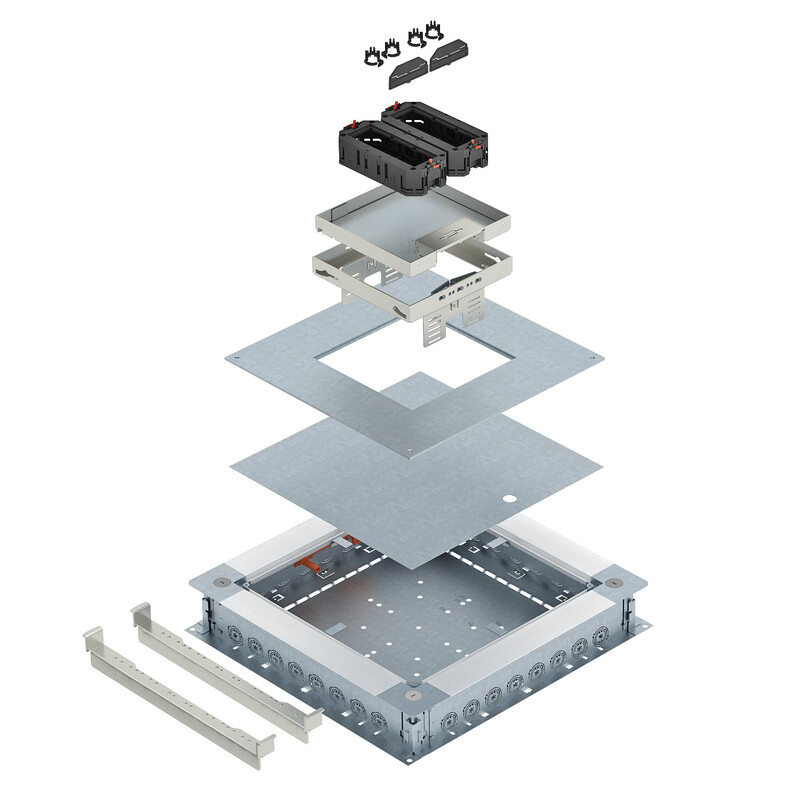 obo bettermann Floor box complete kit obo rksn2 4 ksd v20, 6-mod., rst