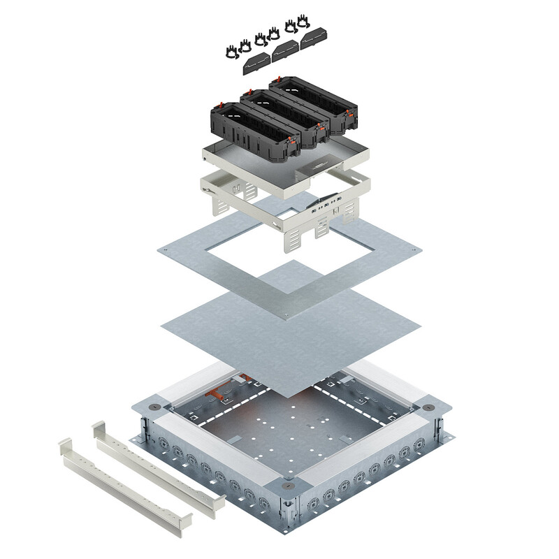 obo bettermann Floor box complete kit obo rksn2 9 ksd v20, 12-mod., rst