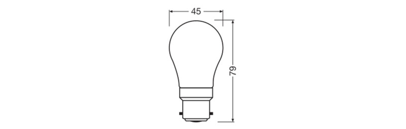 ledvance Pienkupulamppu performance cla clp 3,4w/827 470lm b22d dim fr