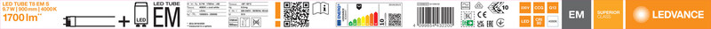 ledvance Led-valoputki t8 superior t8 em s 900 9,7w/840 1700lm