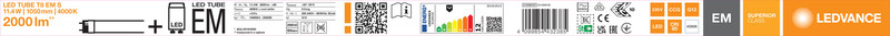 ledvance Led-valoputki t8 superior t8 em s 1050 11,4w/840 2000lm