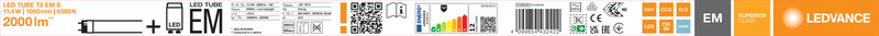 ledvance Led-valoputki t8 superior t8 em s 1050 11,4w/865 2000lm