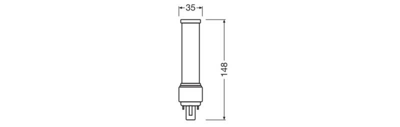 ledvance Led plug-in lamp dulux led dulux d18 em 7w/865 g24d-2