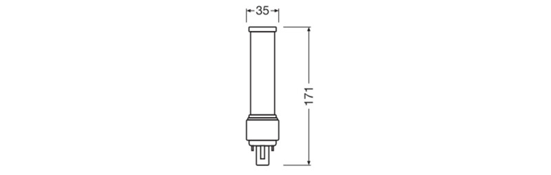 ledvance Led plug-in lamp dulux led dulux d26 em 9w/865 g24d-3
