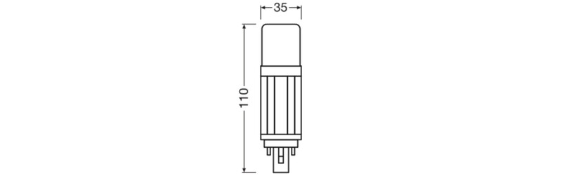 ledvance Led plug-in lamp dulux led dulux d13 v em 5,5w/865 g24d-1