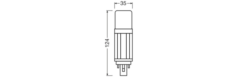 ledvance Led plug-in lamp dulux led dulux d18 v em 7,5w/865 g24d-2