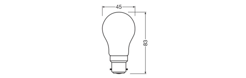 ledvance Pienkupulamppu performance cla clp 3,4w/827 470lm b22d fr