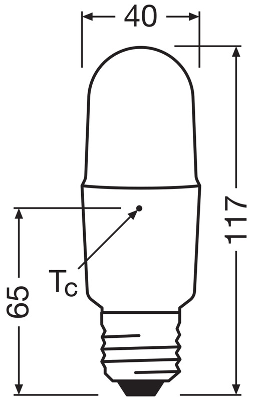 ledvance Standardlampa performance cla stick 12w/840 1470lm e27 op