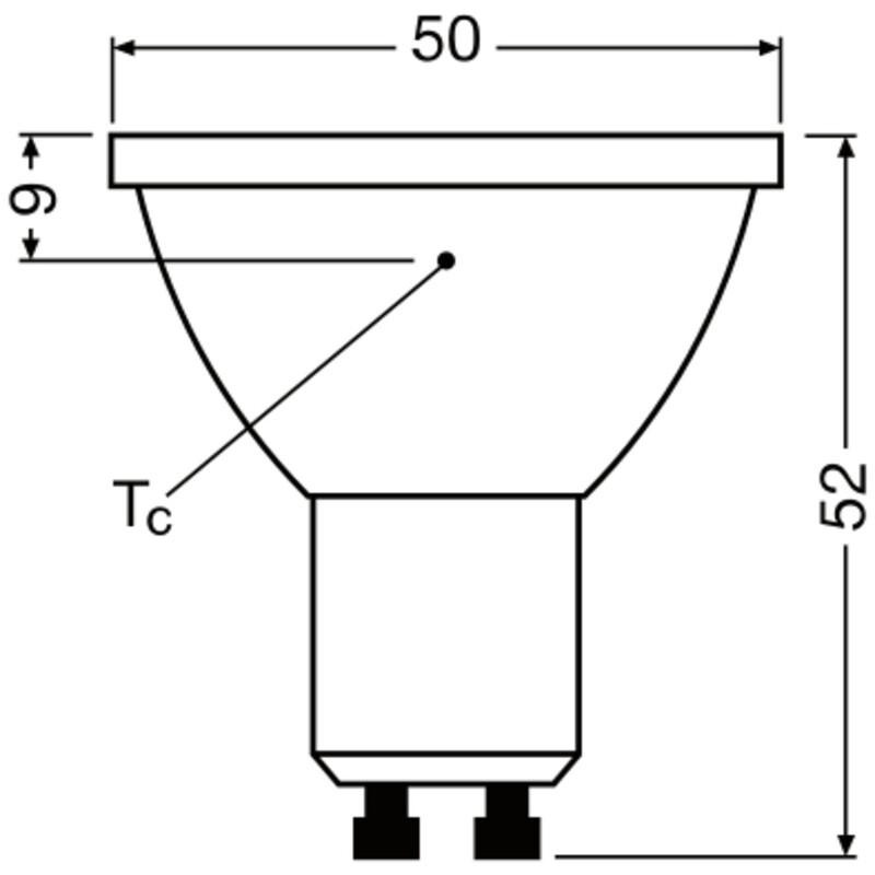 ledvance Spotlight lamp perform. spot par16 2w/940 230lm gu10 dim 36