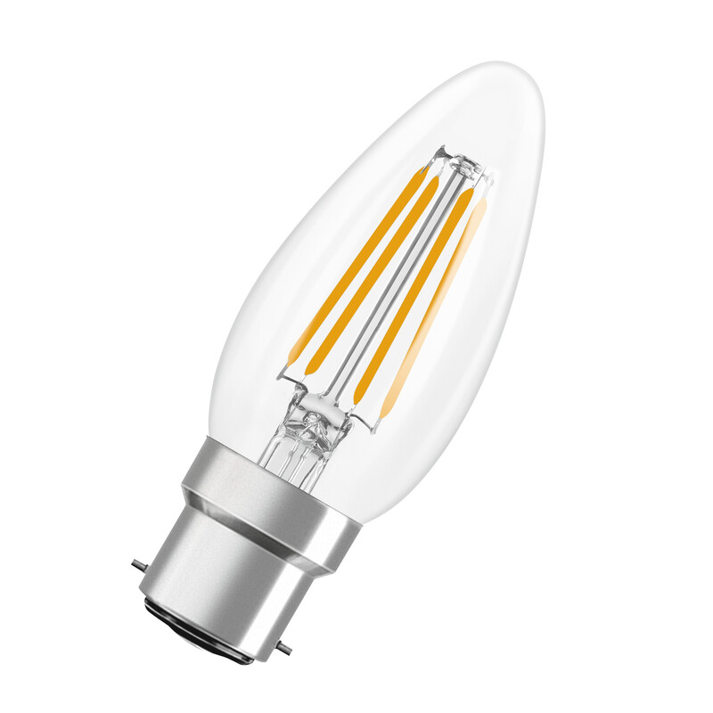 ledvance Kronlampa performance classic clb 3,4w/827 470lm b22d cl