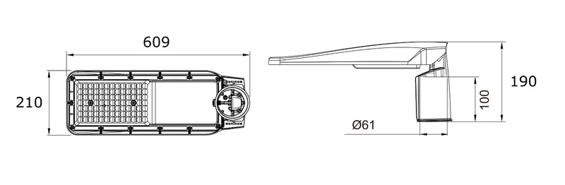 ledimo Gatuarmatur highway eco 180w 609mm 740