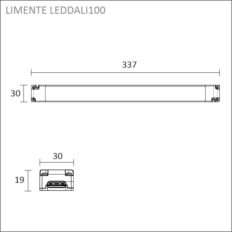 limente Elektroniskt driftdon leddali100 driver 24v 0-100w