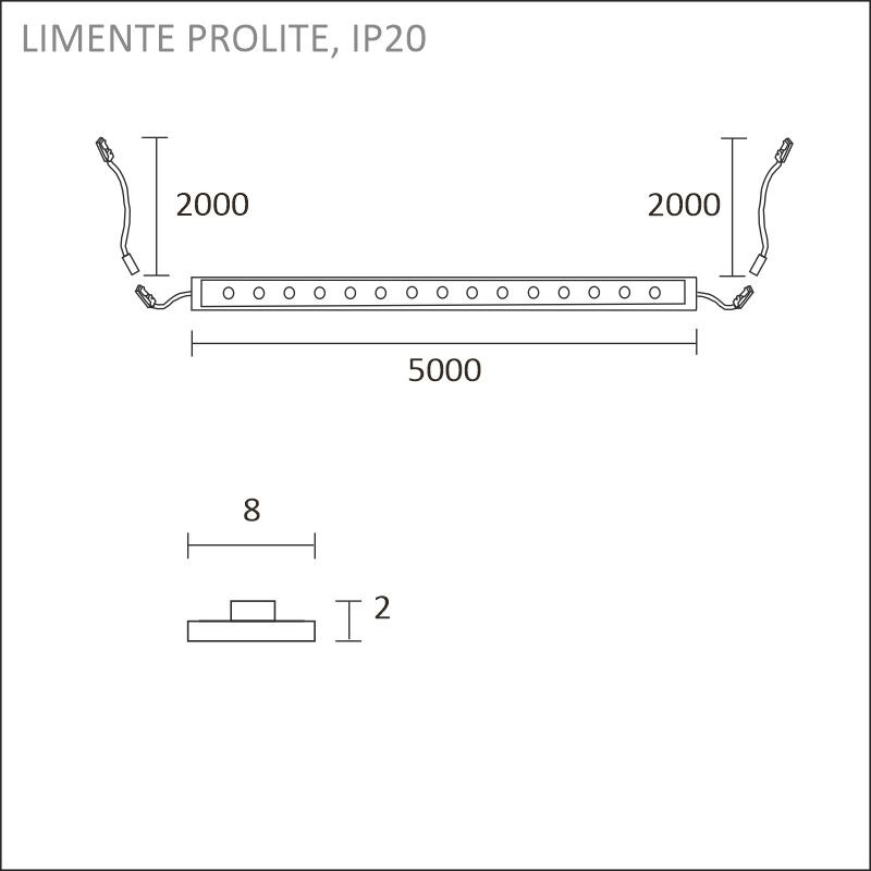 limente Valoprofiili/-nauha prolite 5m 3000 k, ip20