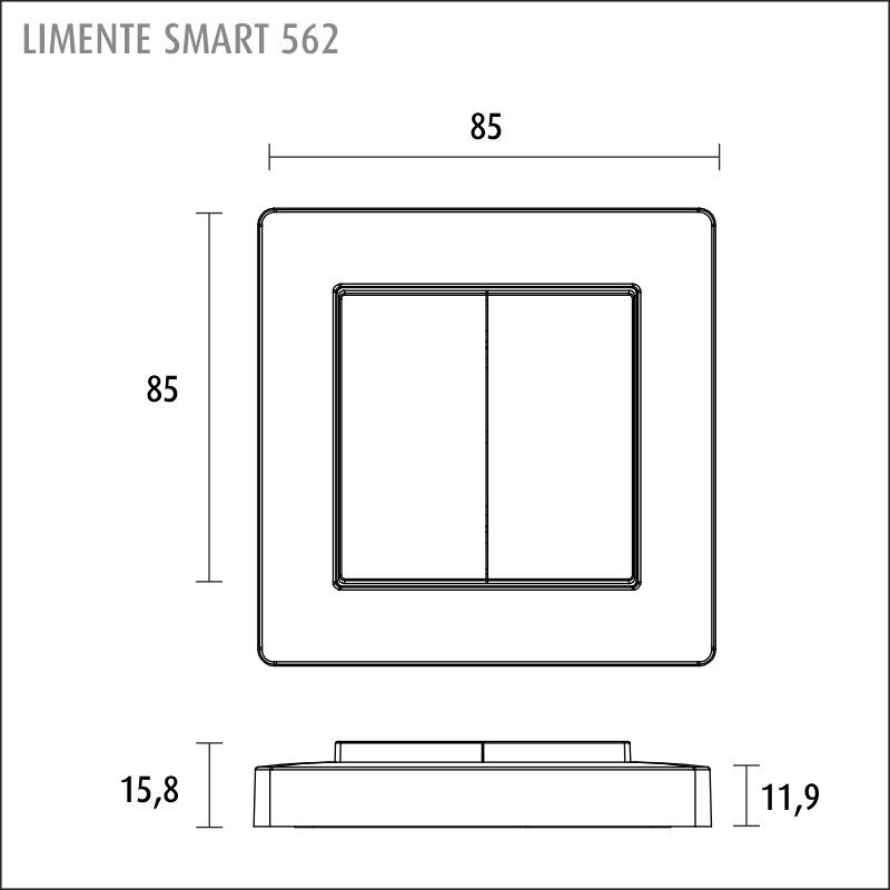 limente Painike langaton smart 563 lx-cct säädin mus