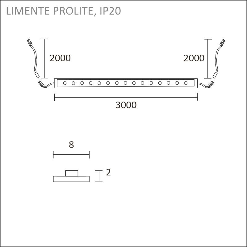 limente Valoprofiili/-nauha prolite 3m 3000 k, ip20