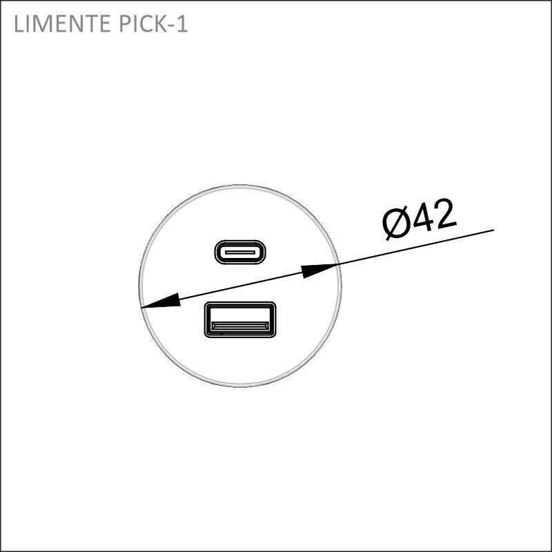 limente Vägguttag pick-1 outlet kupari