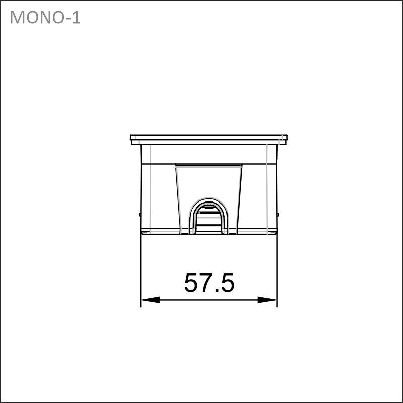 limente Socket outlet mono-1 usb-outlet, kupari