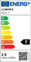 limente Led-ljusslinga profil 177 4000k 14w