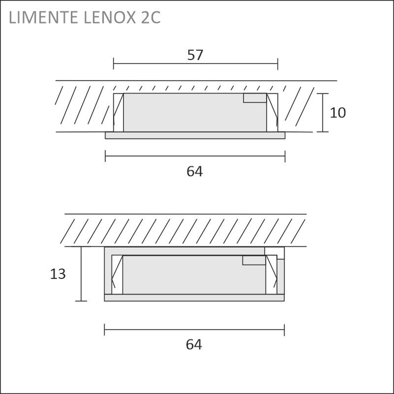 limente Kalustevalaisin lenox 2c 2x4w 3000/4000k mus