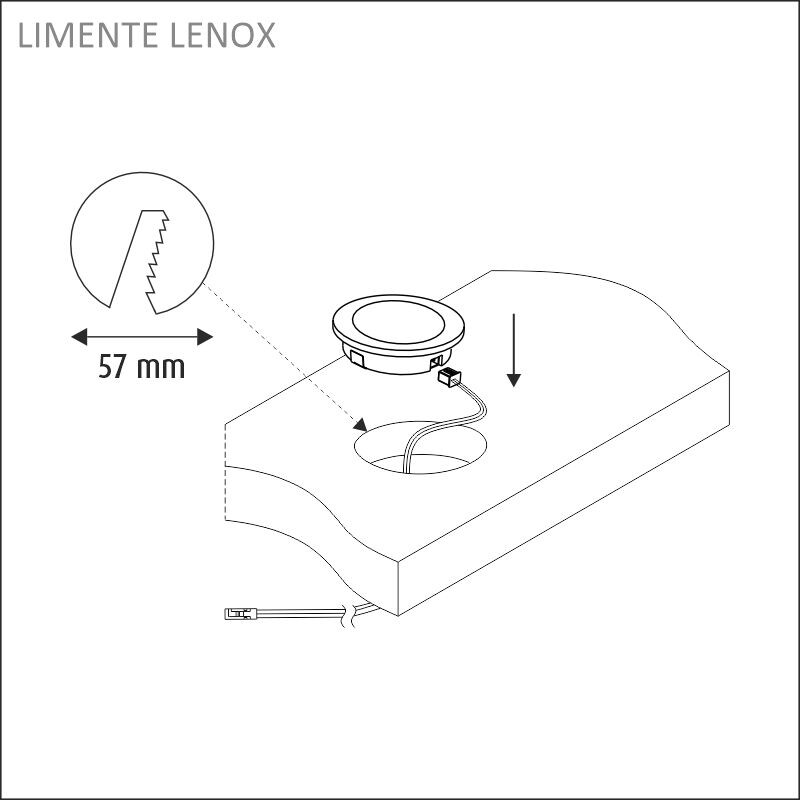 limente Kalustevalaisin lenox 2c 3x4w 3000/4000k mus