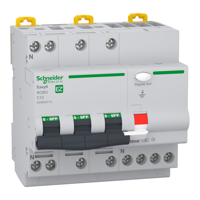schneider electric Personskyddsbrytare easy9 easy9 rcbo 4c10 30ma