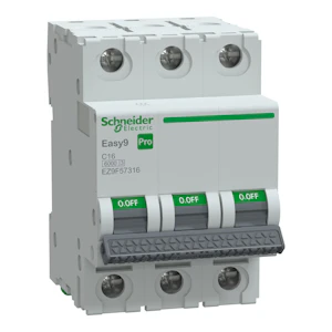 schneider electric Johdonsuojakatkaisija easy9 mcb 3c16 6ka