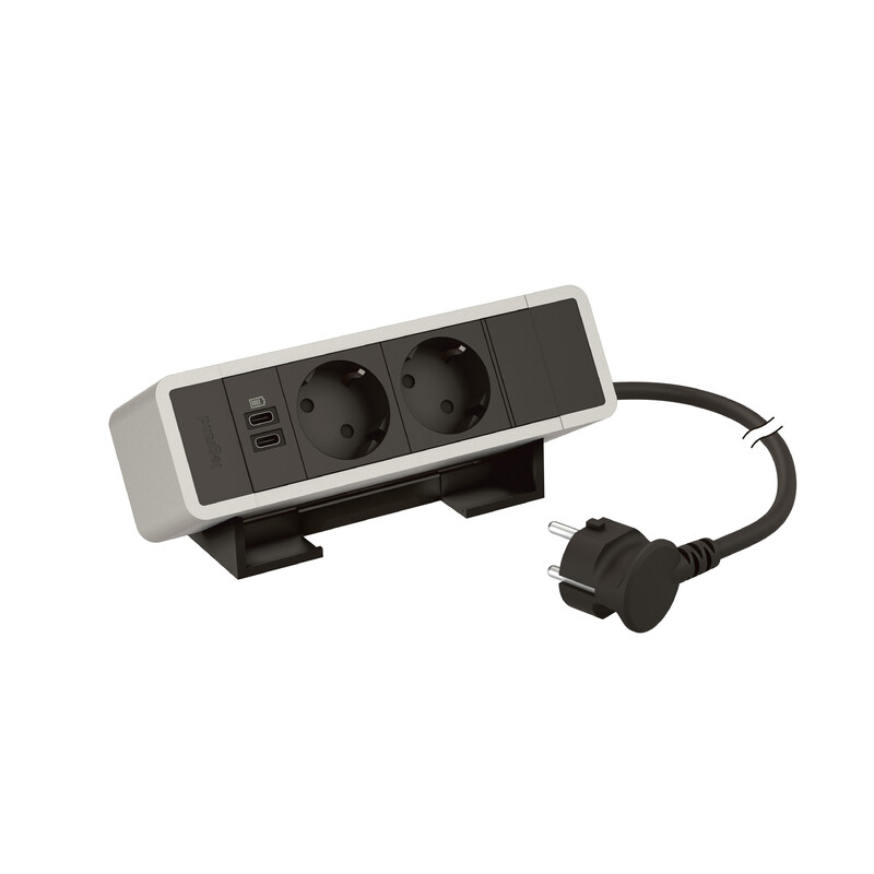 SOCKET-OUTLET PANEL INCARA 2S USB C+C 15W 2M ANBLK