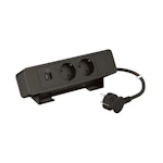SOCKET-OUTLET PANEL INCARA 2S USB C PD 45W 2M BLK