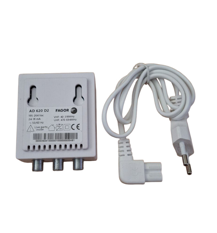 laatuantenni Amplifier for apartment la-ant vhf/uhf, 20/22 db, 1 in, 2 out