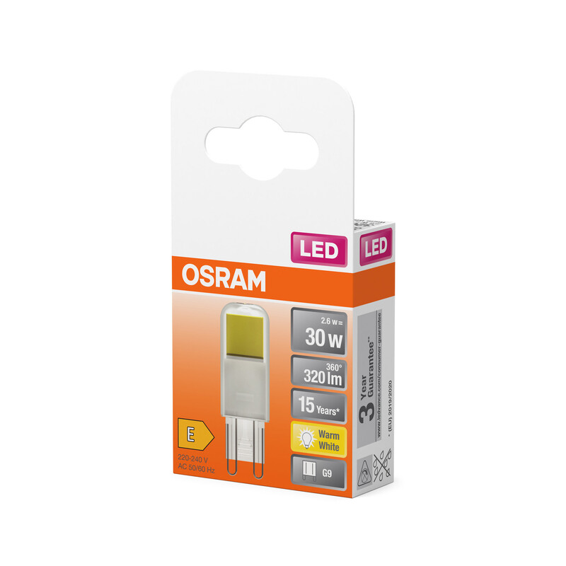 osram Led-lamp parathom special pin 2,6w/827 320lm g9 gl