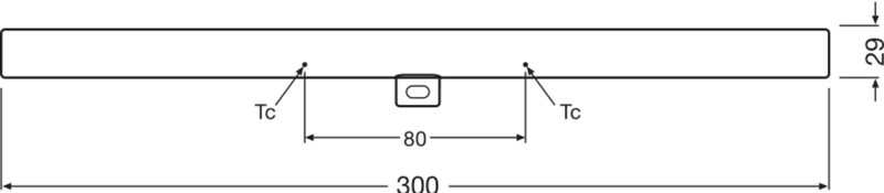 osram Lineaarilamppu ledinestra s14d 3w/927 270lm dim fr 30cm