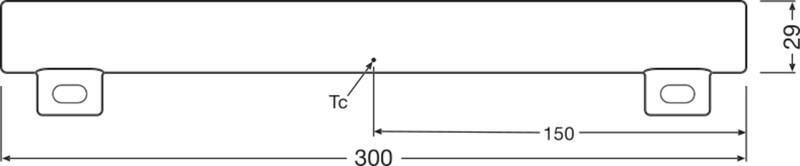 osram Lineaarilamppu ledinestra s14s 3w/927 270lm dim fr 30cm