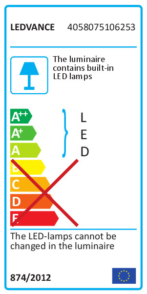 ledvance Surface mnt. univ. luminaire ln comp ho 900 15w/4000k