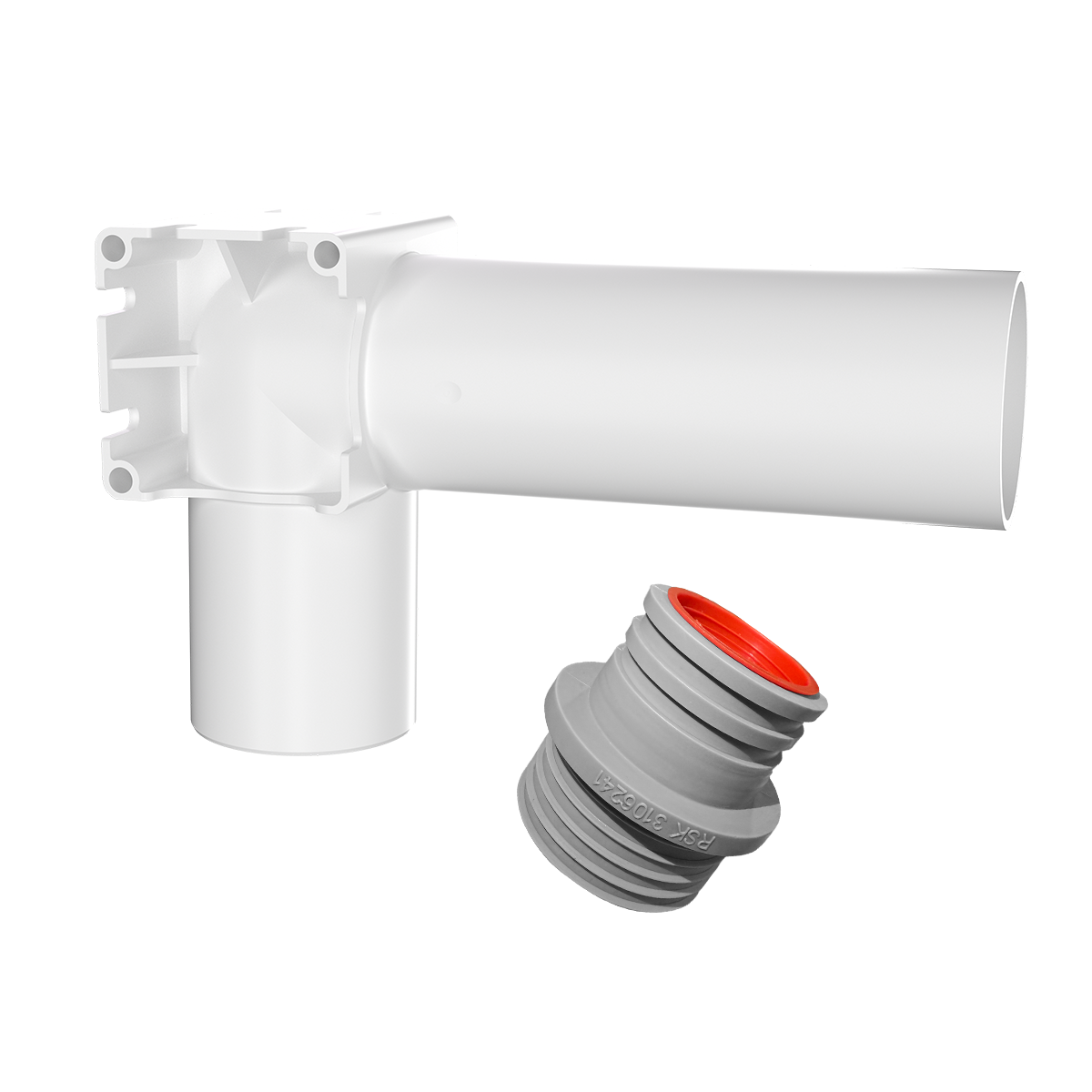 DRAINAGE ELBOW FALUPLAST 50mm 182x111mm PP INCL. TPE