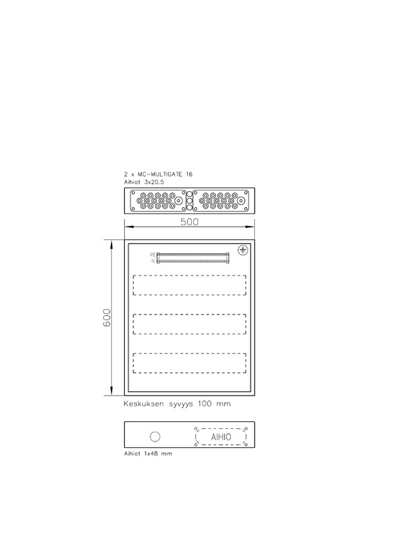 utu Final circuit board box bulldog 600 ip30 fe