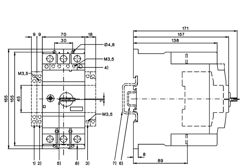 benedict Motor circuit-breaker m4-100r 55-75 a 50ka