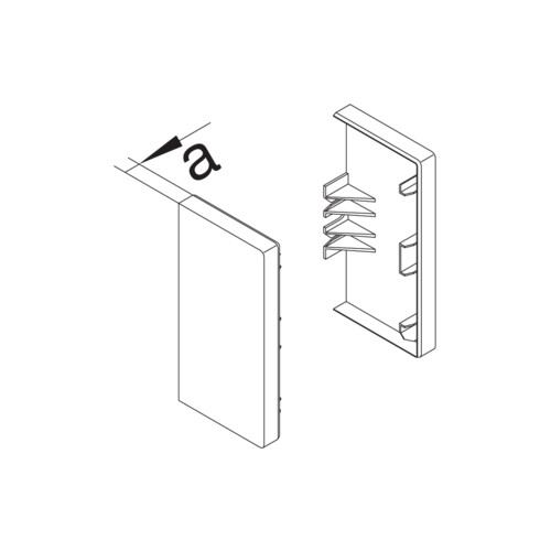 hager Päätykappale tehalit brb brp651306 pc/abs brp651301 mus