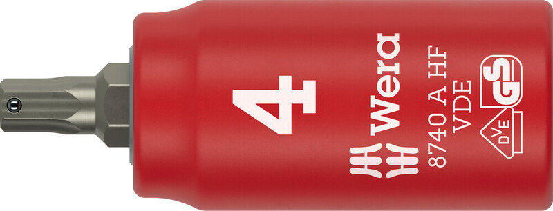 HYLSNYCKEL JT WERA 8740 A VDE HF ZYKLOP 4 X 45 mm