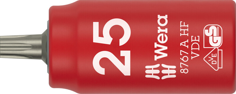 HYLSNYCKEL JT WERA 8767 A VDE HF ZYKLOP, TX 25 mm