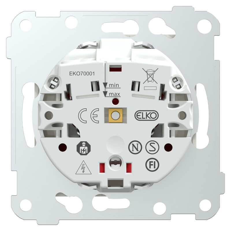 elko Socket-outlet elko rs16 1n/16a//ip21 white