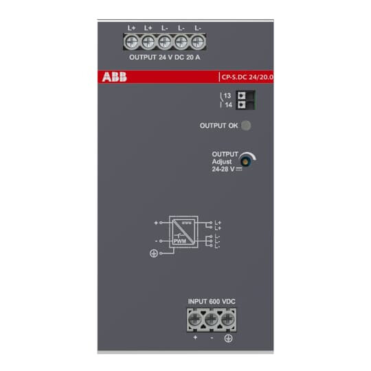 STRÖMKÄLLA DC-DC, 24V, 20.0A