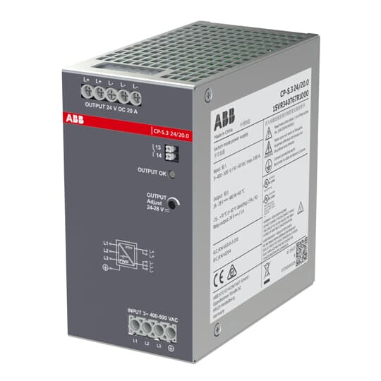 abb Power supply 3-ph, 24v, 20.0a